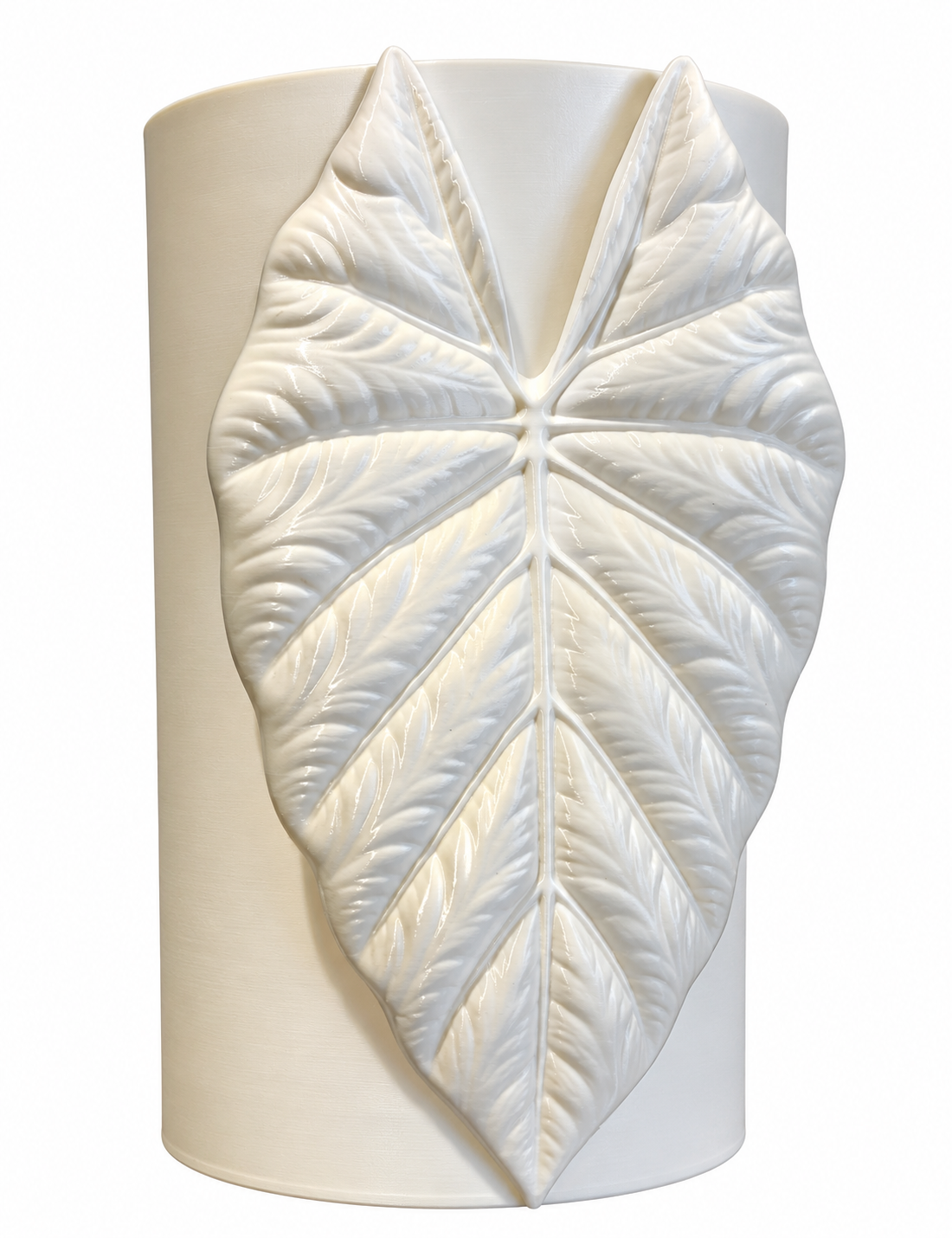 3D printet potte med blad