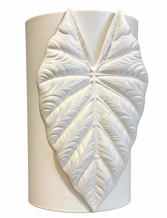 3D printet potte med blad