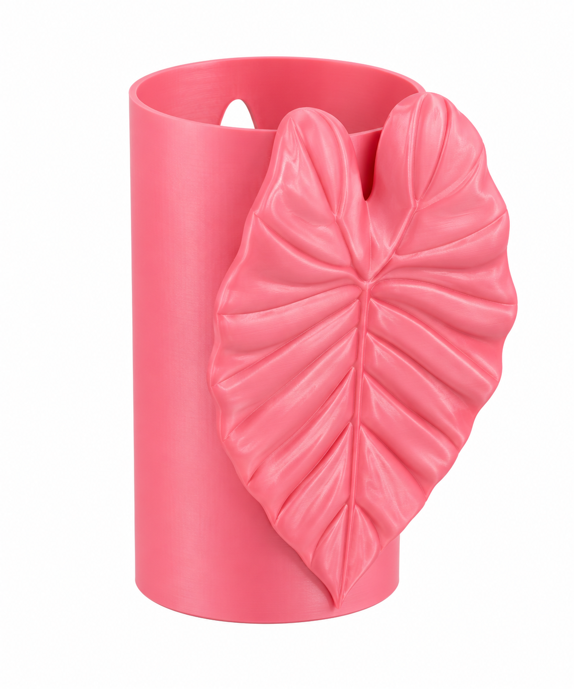 3D printet potte med blad