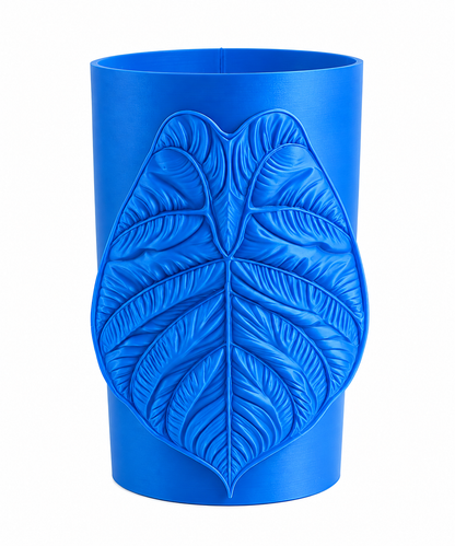 3D printet potte med blad
